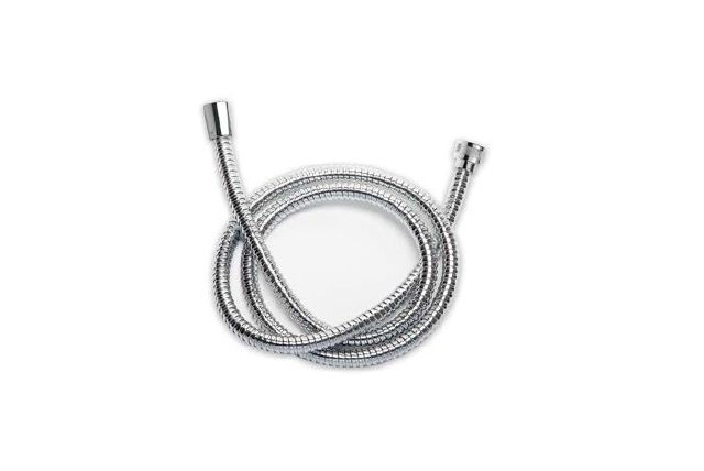 Flexible 1m50 Double agrafage, Inox chromé