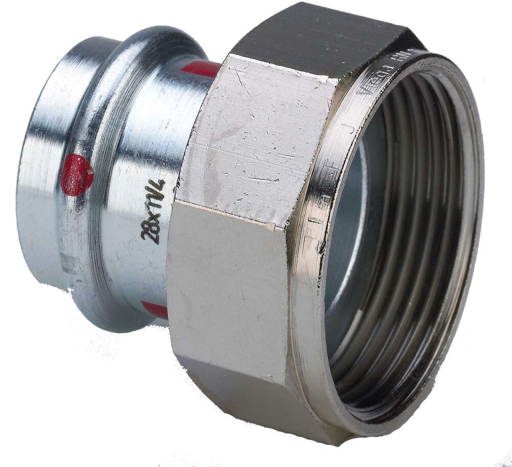 raccord avec sc 35 x 1 1/2 acier / galvanise