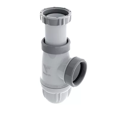 Siphon évier bi-matière-joint intégré, Connectic, réglable,