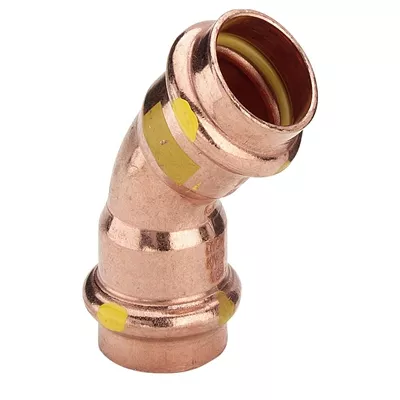 COUDES CUIVRE FF A 45  A SERTIR VIEGA SPECIAL GAZ