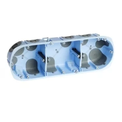 Boite étanche triple cloison seche ø67mm prof 40mm NF