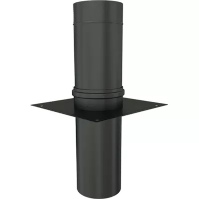 PLAQUE CONNEXION TELESCOP.C9 NOIR ø80-125